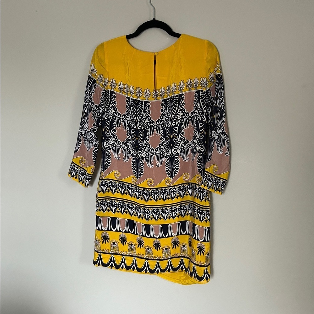 J Crew Jules Shift Scroll Print Dress‎ 00 - Picture 3 of 4